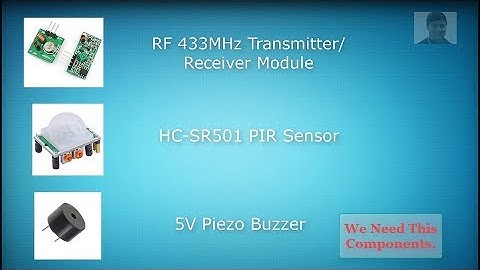 How to make a wireless motion detector alarm with RF 433mhz without Arduino?