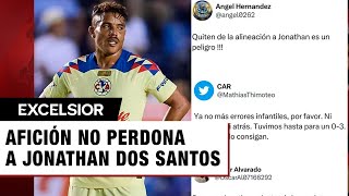 Aficionados de América exigen suplencia de Jonathan Dos Santos tras error