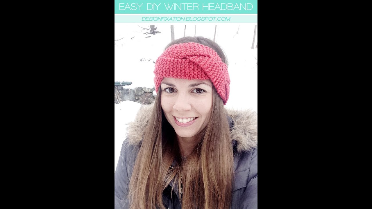 Easy DIY Winter Headband Tutorial YouTube