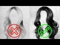 Errado & Certo: Como desenhar cabelo corretamente (Grafite)