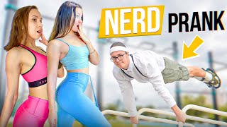 She can't say No to a NERD | Elite Gymnast Pretended to be a NERD | PRANK