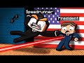 Manhunt but Speedrunner Protects the PRESIDENT! (Minecraft)