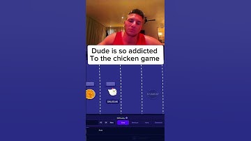 Dude is so addicted to the chicken game 😭 #trending