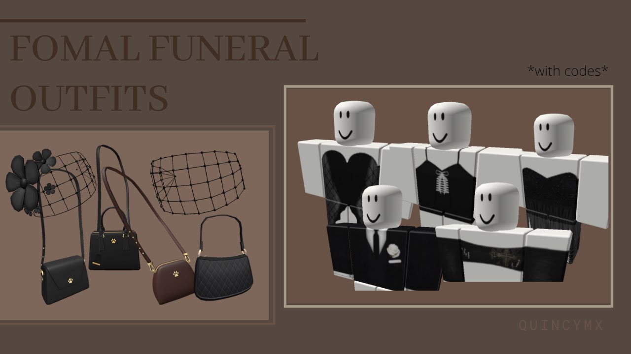 Formal Funeral Outfit Codes Bloxburg Roblox Youtube - roblox bloxburg wedding dress codes