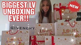 LOUIS VUITTON BIGGEST & BEST UNBOXING HAUL EVER DONE ON MY CHANNEL!