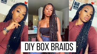 EASY DIY - Box Braids (Protective Style)