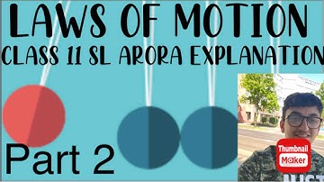 Chapter 05: Laws of Motion Class 11 (SL Arora Explanation) |CBSE|JEE|NEET