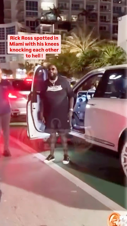 Rick Ross spotted in Miami with his knees  knocking each other to heLL 😂👹👺😂 #lol #rickRoss