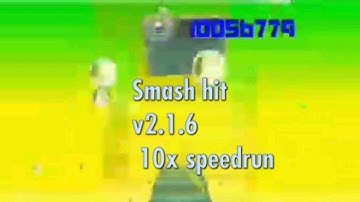 Smash hit v2.1.6, 10x speedrun, checkpoints 1-25