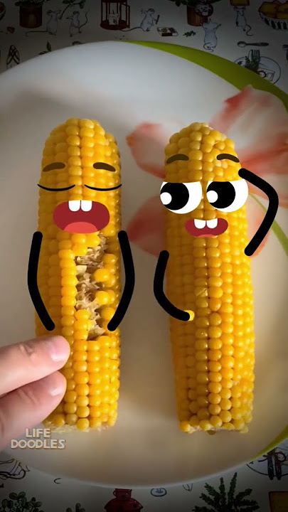 Life Doodles | 2 Corn 🌽 #lifedoodles #doodle #shorts #cute #shortvideo #doodleart