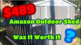 Patiowell Exterior 8’X12’ Shed Actual Size & Installation time.