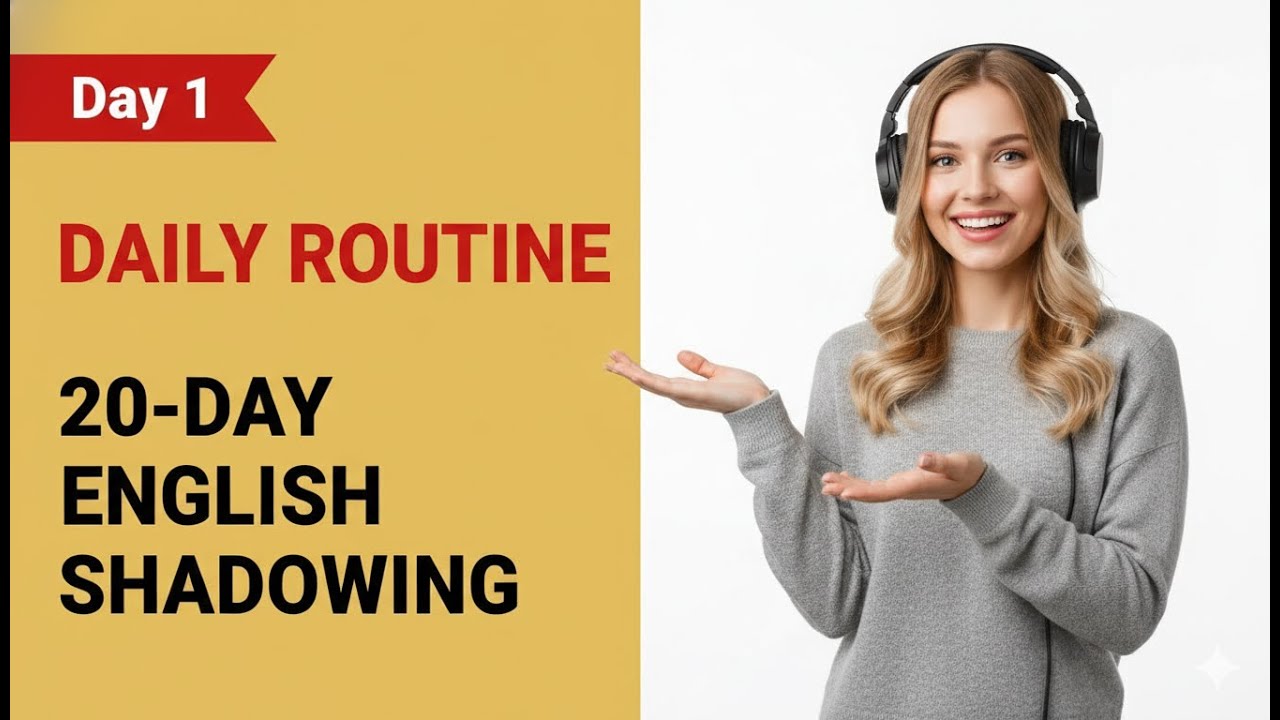 Daily Use English Speaking | Shadowing Practice | A1–A2 | Lesson 1