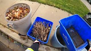 Fall Yard Waste 1 GoPro Garbage man POV by Huck City  19,850 views 5 months ago 10 minutes, 34 seconds