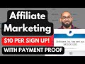 How to earn money by affiliate marketing  10 per sign up