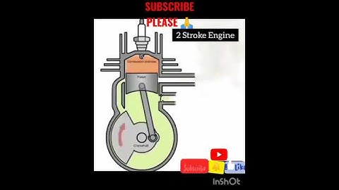 2 stroke petrol engine working 3d animation 😻
