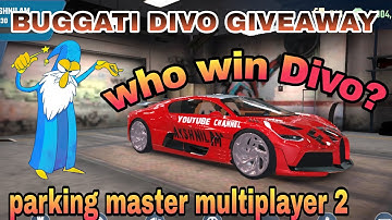 Bugatti Divo Giveaway Result | Parking Master Multiplayer 2| Who Is Winner?