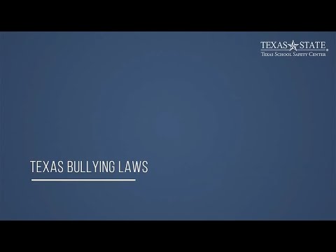 Texas Bullying Laws