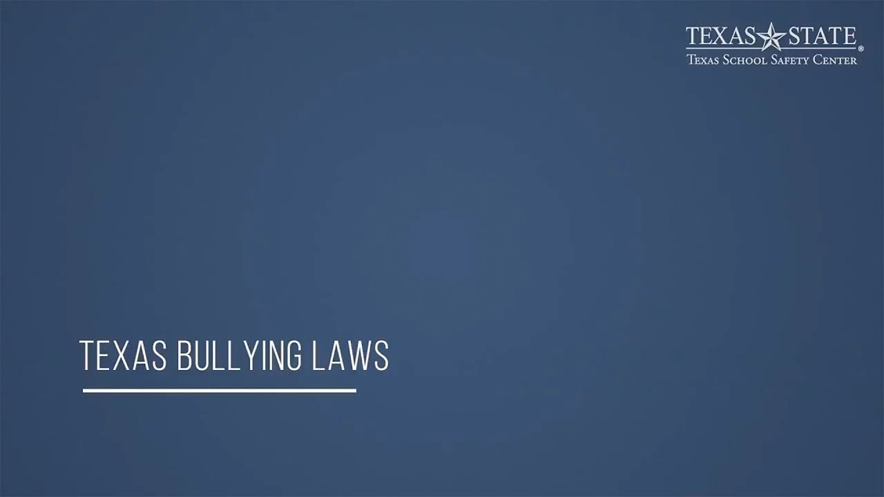 Bullying Resources — Here For Texas