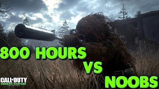 CALL OF DUTY 4  MODERN WARFARE REMASTERED - 800 HOURS Played vs NOOBs