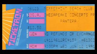 Pantera - Live in Virginia Beach - JUNE 12, 1991- Cowboys From Hell Tour - Metal Gods