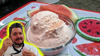 People go crazy for my watermelon ice cream recipe! Made with an electric ice cream machine. by Food Chain TV 3,246 views 8 months ago 4 minutes, 43 seconds