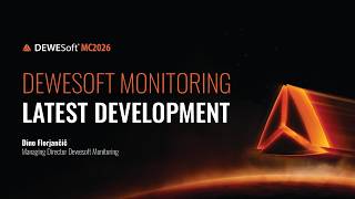Dewesoft Monitoring Latest Developments | Dewesoft MC2026