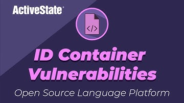 ActiveState SaaS Platform Demo: Identify Container Vulnerabilities