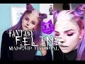 Fantasy Feline Make-up and Hair - Halloween/Cosplay