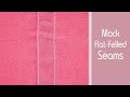 How to Sew: Mock Flat Felled Seams | Easy Sewing Tutorial | Bulky Fabrics