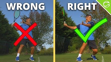Easy Forehand Power with One Simple Trick - Tennis Forehand Lesson