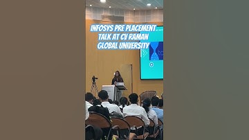 infosys pre placement talk at C.V Raman Global university