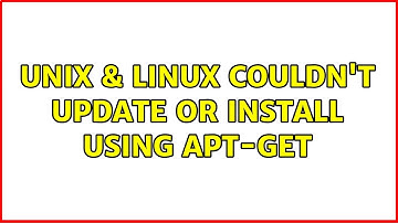 Unix & Linux: Couldn