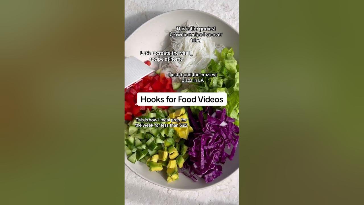 Hooks for your food videos to get more views