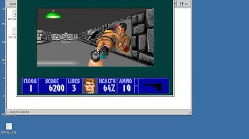 Wolfenstein 3D running in the ReactOS NTVDM