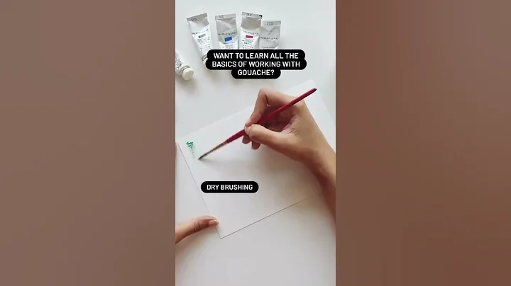 Everything you need to know about working with gouache 🎨 #shorts