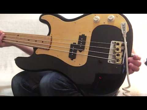 vintage-1980’s-lotus-l700-b-(black)-precision-bass-maple-neck-+-customized-maple-pickguard