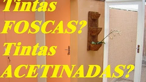 Qual a diferença entre tinta fosca e acetinada?