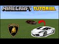 Minecraft Supercar - How To Build A 2006 Lamborghini Gallardo Minecraft Car Tutorial