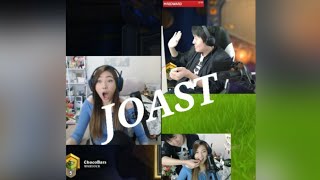 Toast Loves Tap Janet Behind Joast Feeding Stream Hearthstone Sniped
