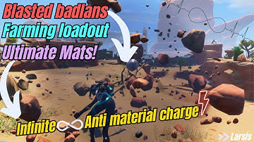 Unlimited♾️Anti material charge🪫▶️🔋The best farming loadout for Blasted badlands🏝️- Fortnite STW