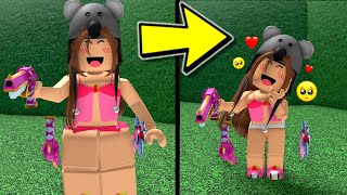 I Became THE CUTEST SMALLEST Avatar in Roblox MM2!