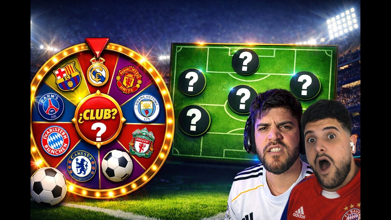 3️⃣ Armando el 11 IDEAL con una RULETA FUTBOLERA 🎰⚽ (Locura total)