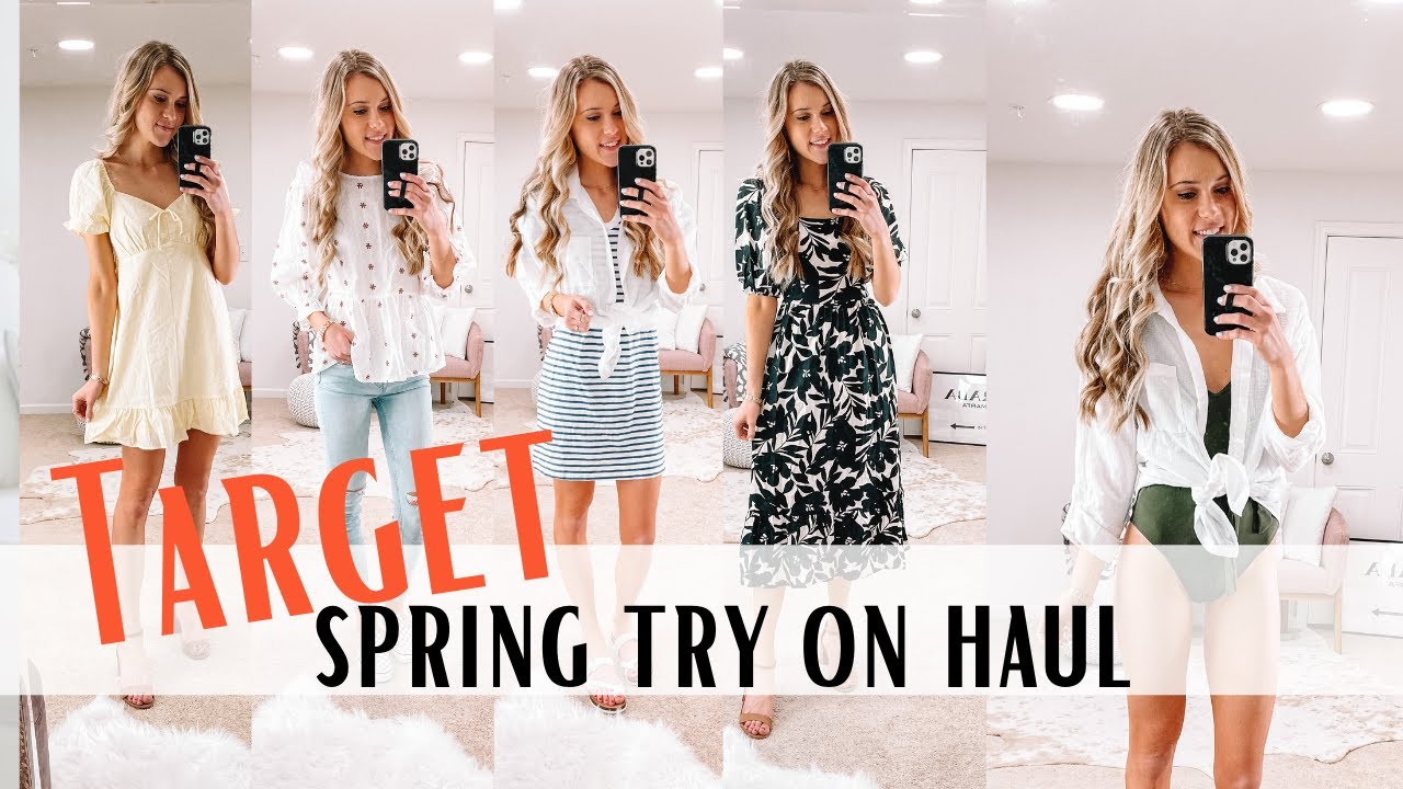 Target Try On Haul | Spring Outfits | NEW at Target 2021 - YouTube