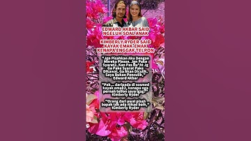 EDWARD AKBAR SAID MENGELUH SOAL ANAK KIMBERLY RYDER #trending #beritaartis #short
