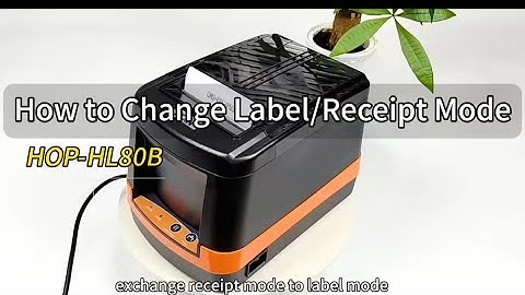 How to change receipt mode to label mode | HOIN 2in1 thermal printer