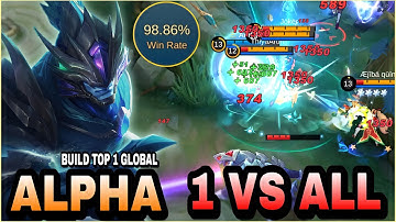 100% Unstoppable!! Alpha Unlimited Spell Vamp - Build Top 1 Global Alpha ~ MLBB