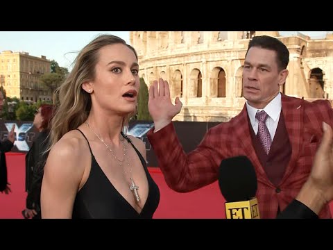 John Cena CRASHES Brie Larson's Fast X Interview (Exclusive)