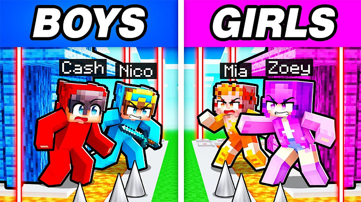 BOYS vs GIRLS SECURITY HOUSE in Minecraft!