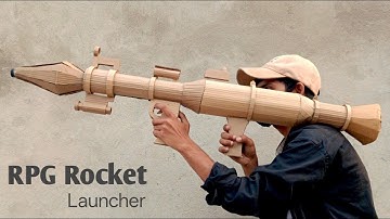How To Make RPG Rocket Launcher with cardboard