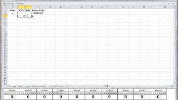 convert ascii to binary